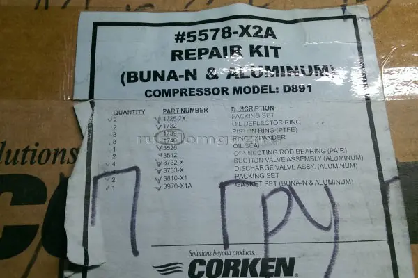 Ремкомплект Corken D891