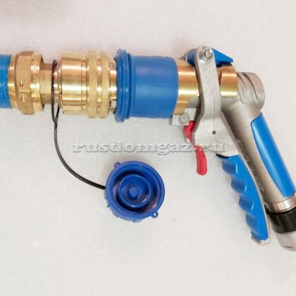 Переходник для заправки газгольдера с подключением арматуры