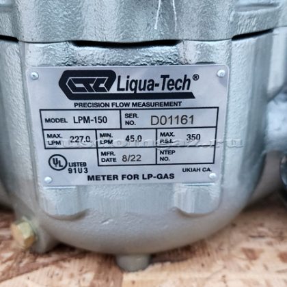 Счетчик расходомер LPM150 табличка
